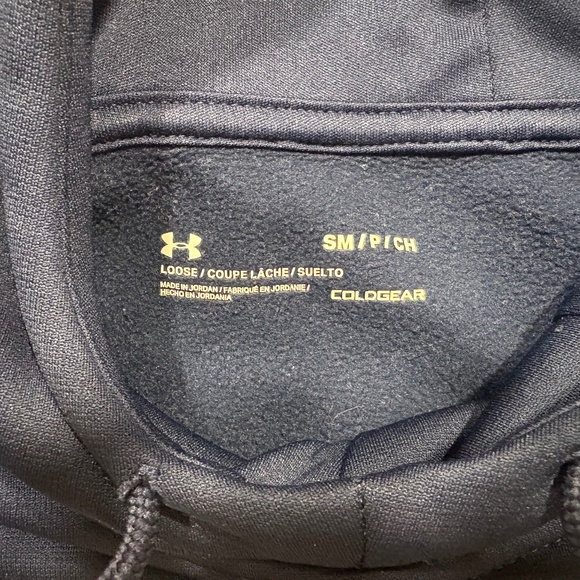 Men’s Under Armour ColdGear Hoodie – Size Small – Navy Blue - Picture 6 of 8
